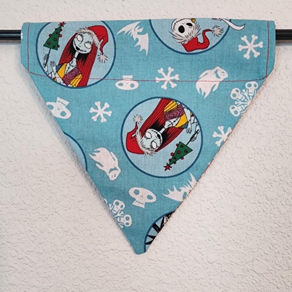SMALL Blue Nightmare Before Christmas  Holiday Bandana